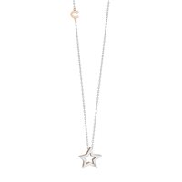 Collana Comete Donna Stella in Oro bianco Diamante GLB1449 - GLB1449